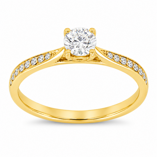 Pre Owned 18ct Diamond Solitaire Ring ZB883